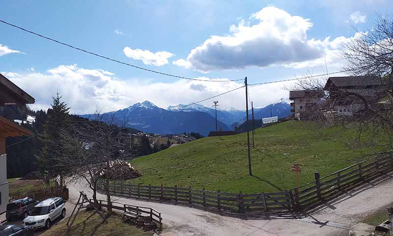 Vista dalla terrazza della casa-vacanze